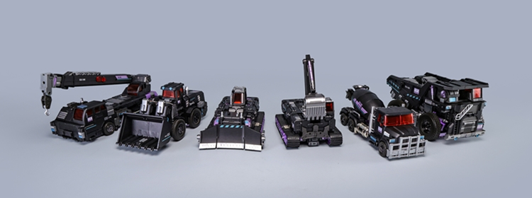 Mecha Invasion Giant Legion GLA-01-07B Titan of Creation (Devastator) – Obsidian Version | Masterpiece Transformers