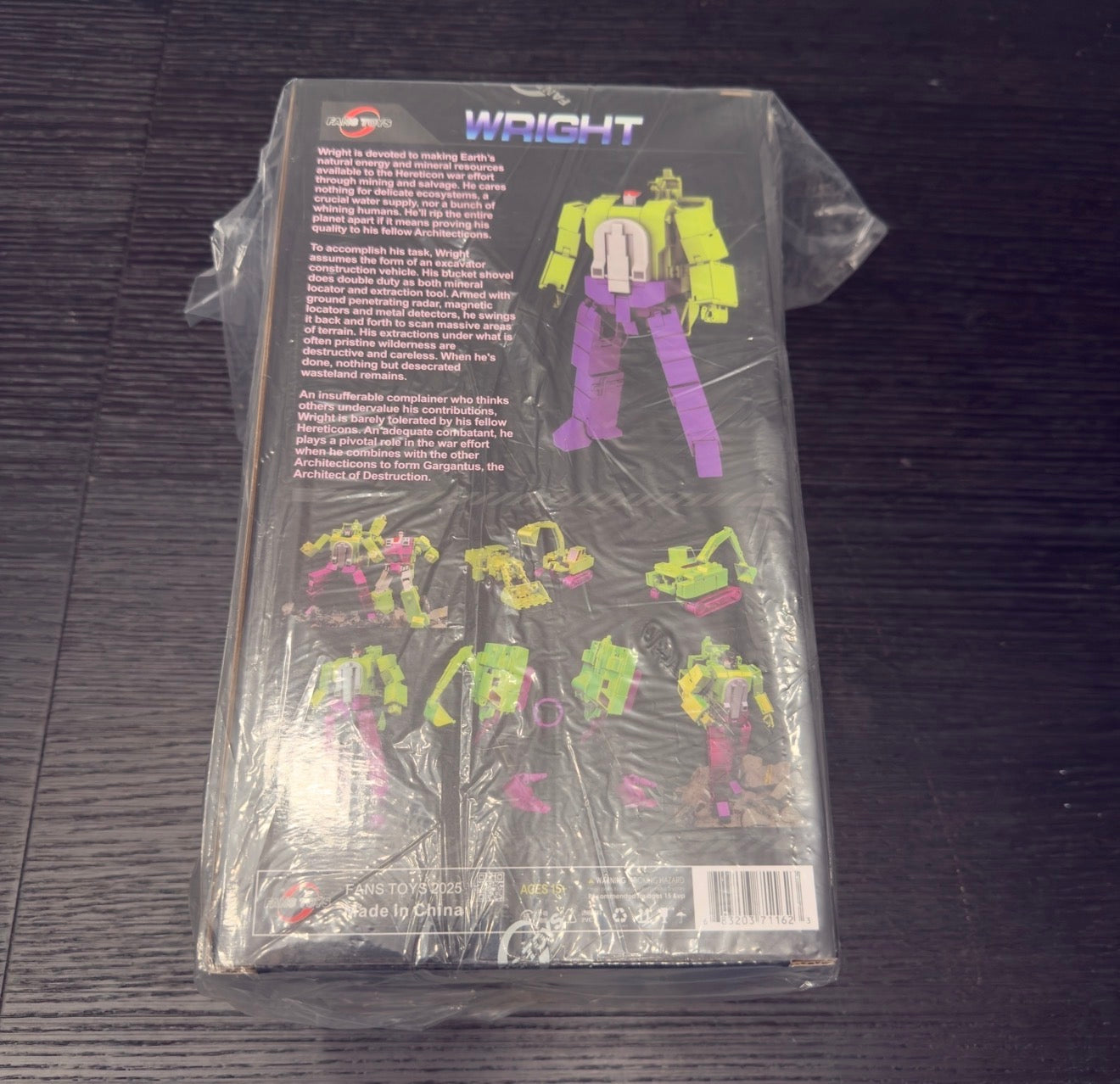 Fans Toys FT-32A Gehry, FT-32B Wright, FT-32C Gaudi, FT-32D Calatrava and FT-32E Hadid Constructicons Set of 5 | Brand-new
