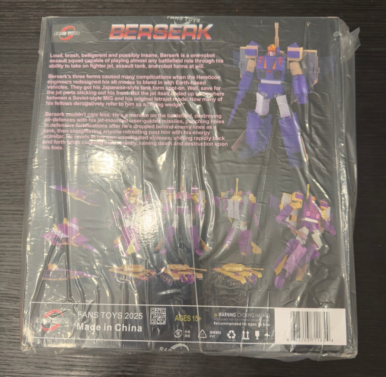 Fans Toys FT-21 Berserk (Blitzwing) | Brand New