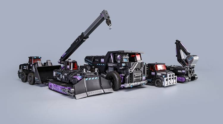 Mecha Invasion Giant Legion GLA-01-07B Titan of Creation (Devastator) – Obsidian Version | Masterpiece Transformers
