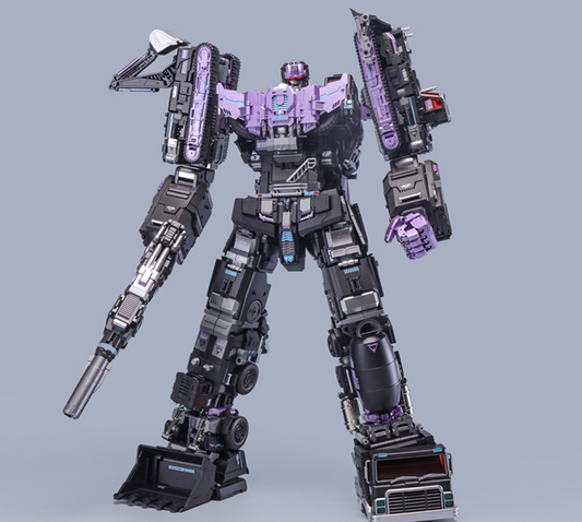Mecha Invasion Giant Legion GLA-01-07B Titan of Creation (Devastator) – Obsidian Version | Masterpiece Transformers
