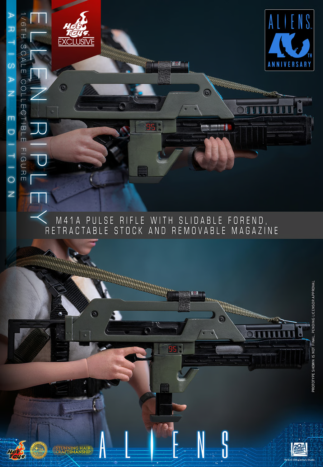 Hot Toys Ellen Ripley MMS896AE ARTISAN EDITION Deluxe Version | Aliens | 1/6 Collectible Figure