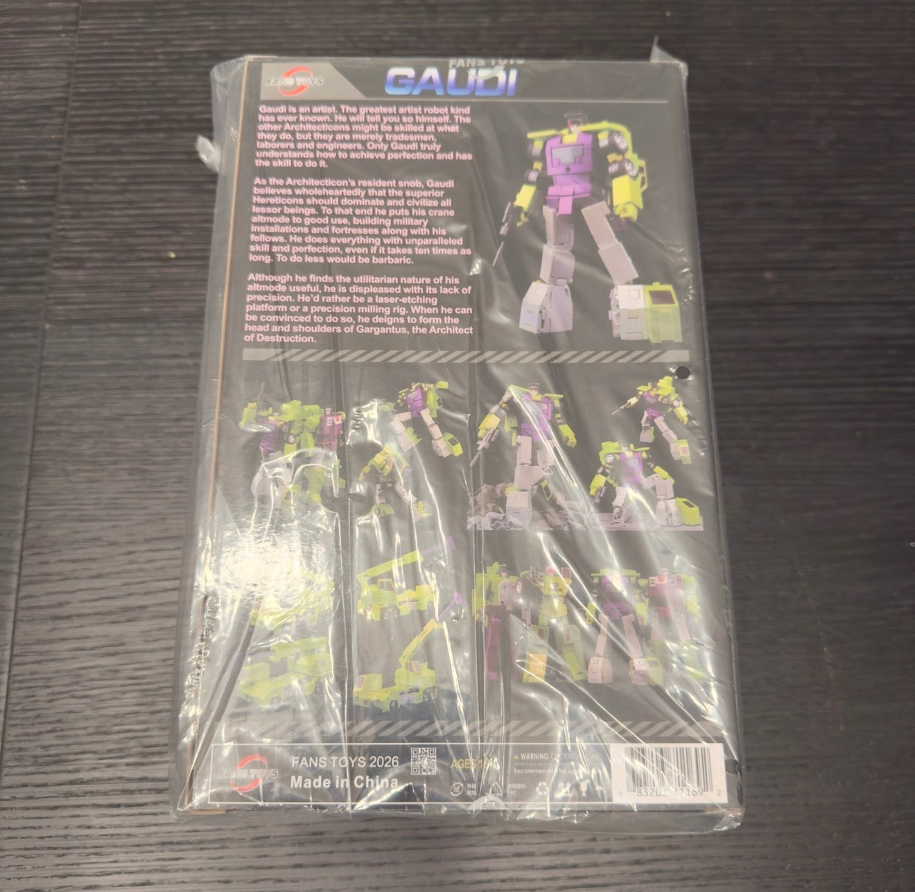 Fans Toys FT-32A Gehry, FT-32B Wright, FT-32C Gaudi, FT-32D Calatrava and FT-32E Hadid Constructicons Set of 5 | Brand-new