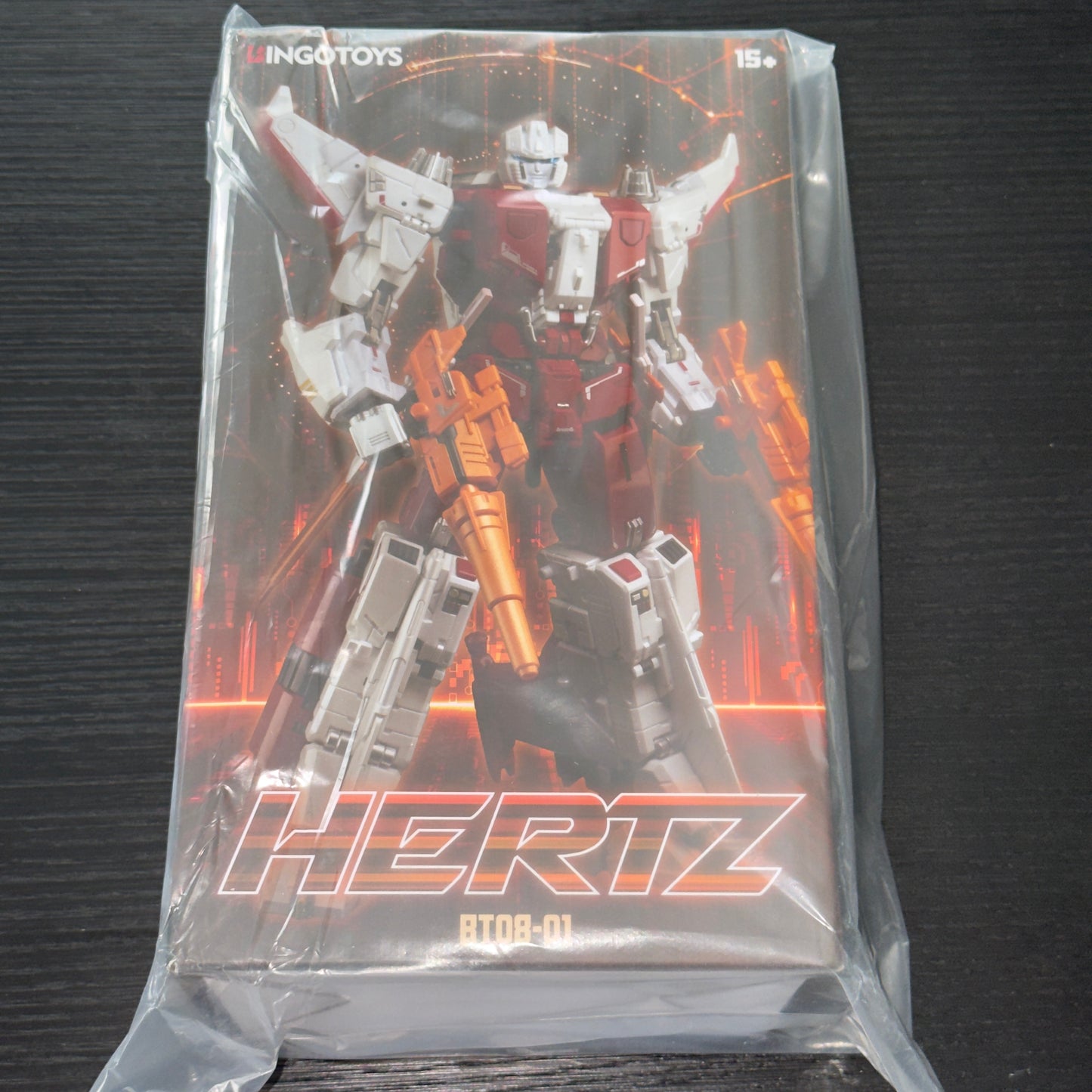 BingoToys BT08-01 Hertz (2nd Run) Masterpiece-scale Transformers figure, brand new and factory sealed, featuring detailed sculpting and premium third-party collectible design in original packaging.