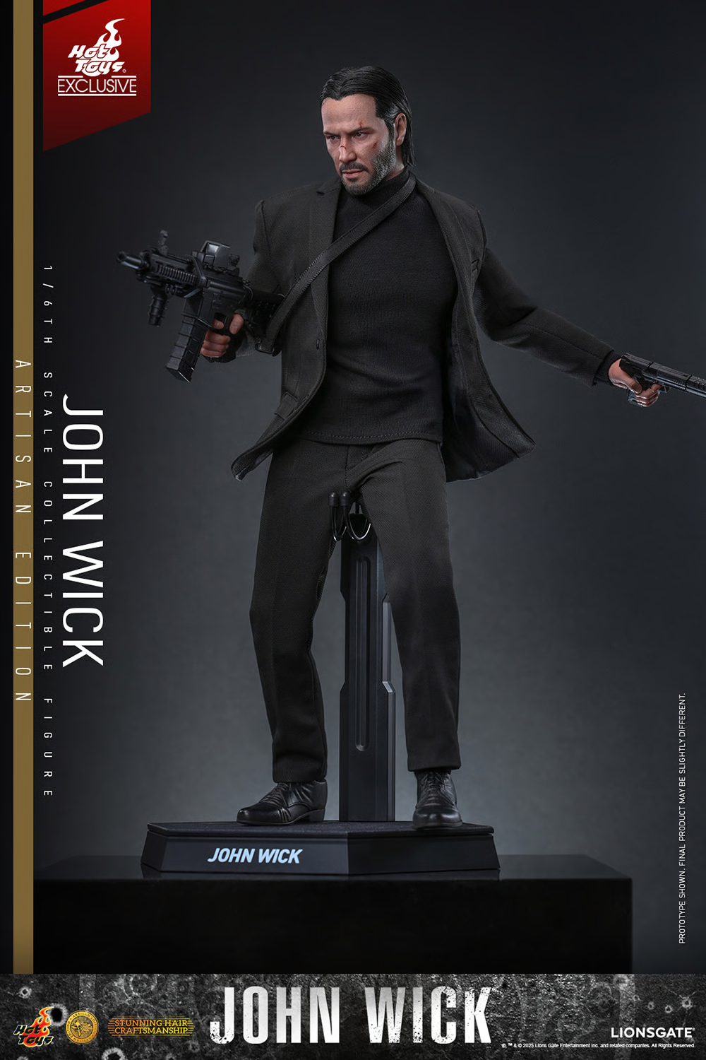 Hot Toys John Wick MMS833AE ARTISAN EDITION | 1/6 Collectible Figure