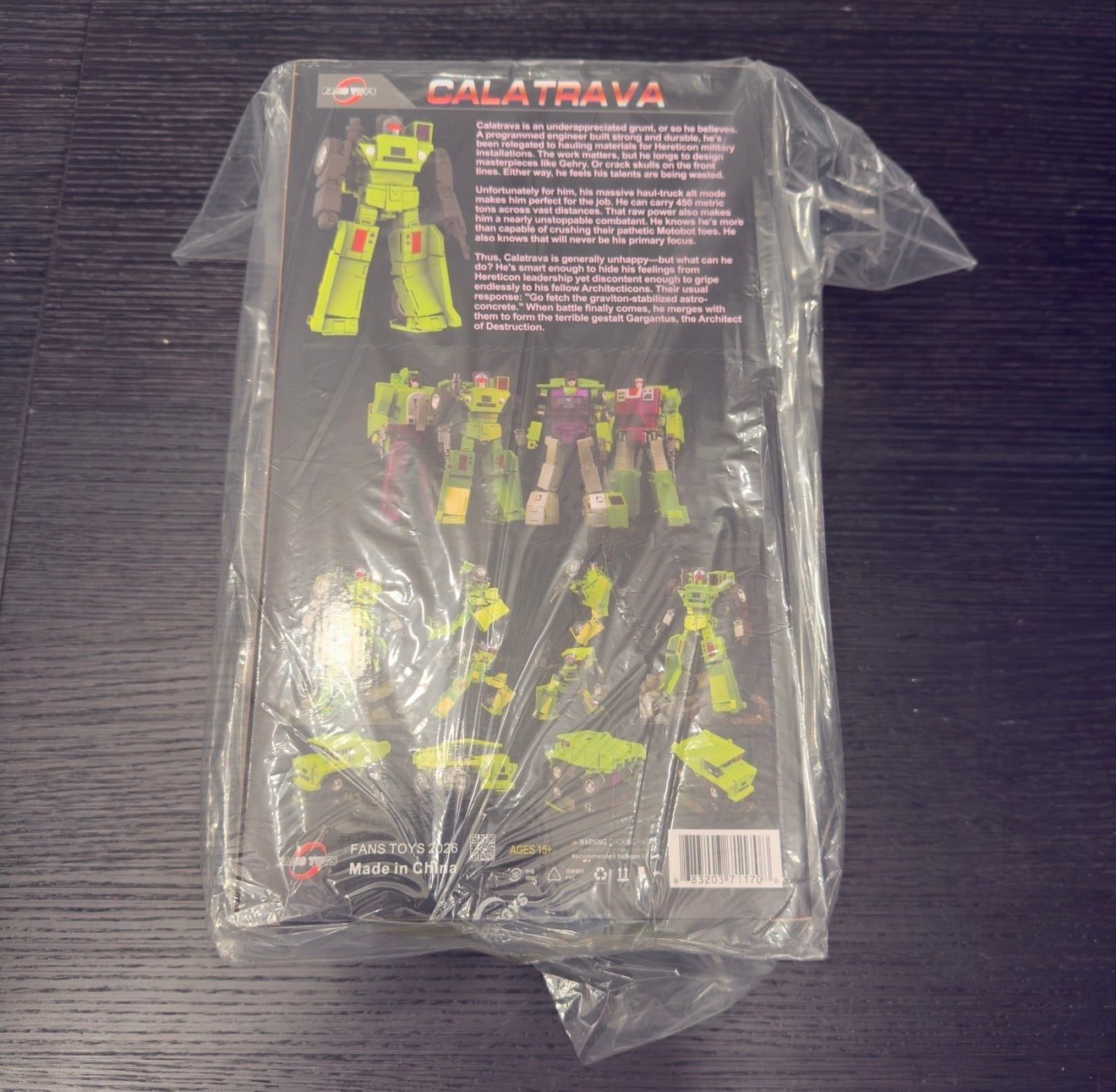 Fans Toys FT-32A Gehry, FT-32B Wright, FT-32C Gaudi, FT-32D Calatrava and FT-32E Hadid Constructicons Set of 5 | Brand-new
