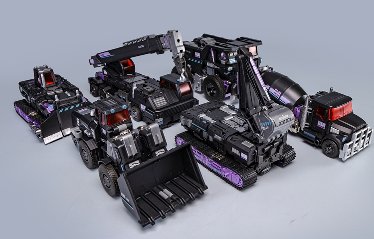 Mecha Invasion Giant Legion GLA-01-07B Titan of Creation (Devastator) – Obsidian Version | Masterpiece Transformers