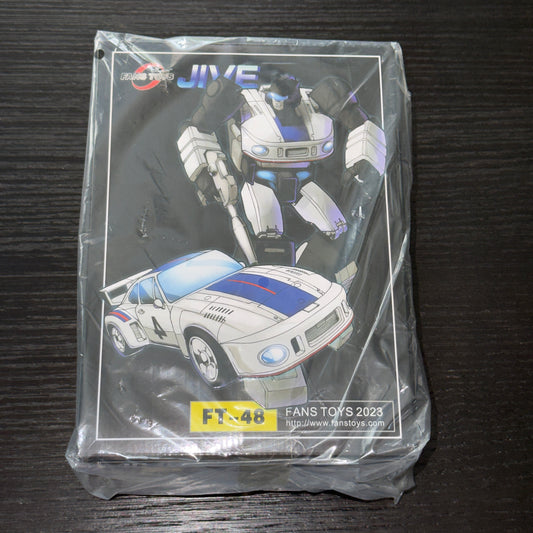 Fans Toys FT-48 Jive Jazz (Reissue) 2023 Masterpiece-scale Transformers figure. Brand new, factory sealed with original packaging. A premium Autobot Jazz collectible for any Transformers Masterpiece collection.