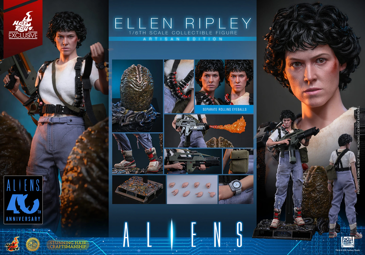 Ellen Ripley figure from Aliens with packaging and accessories