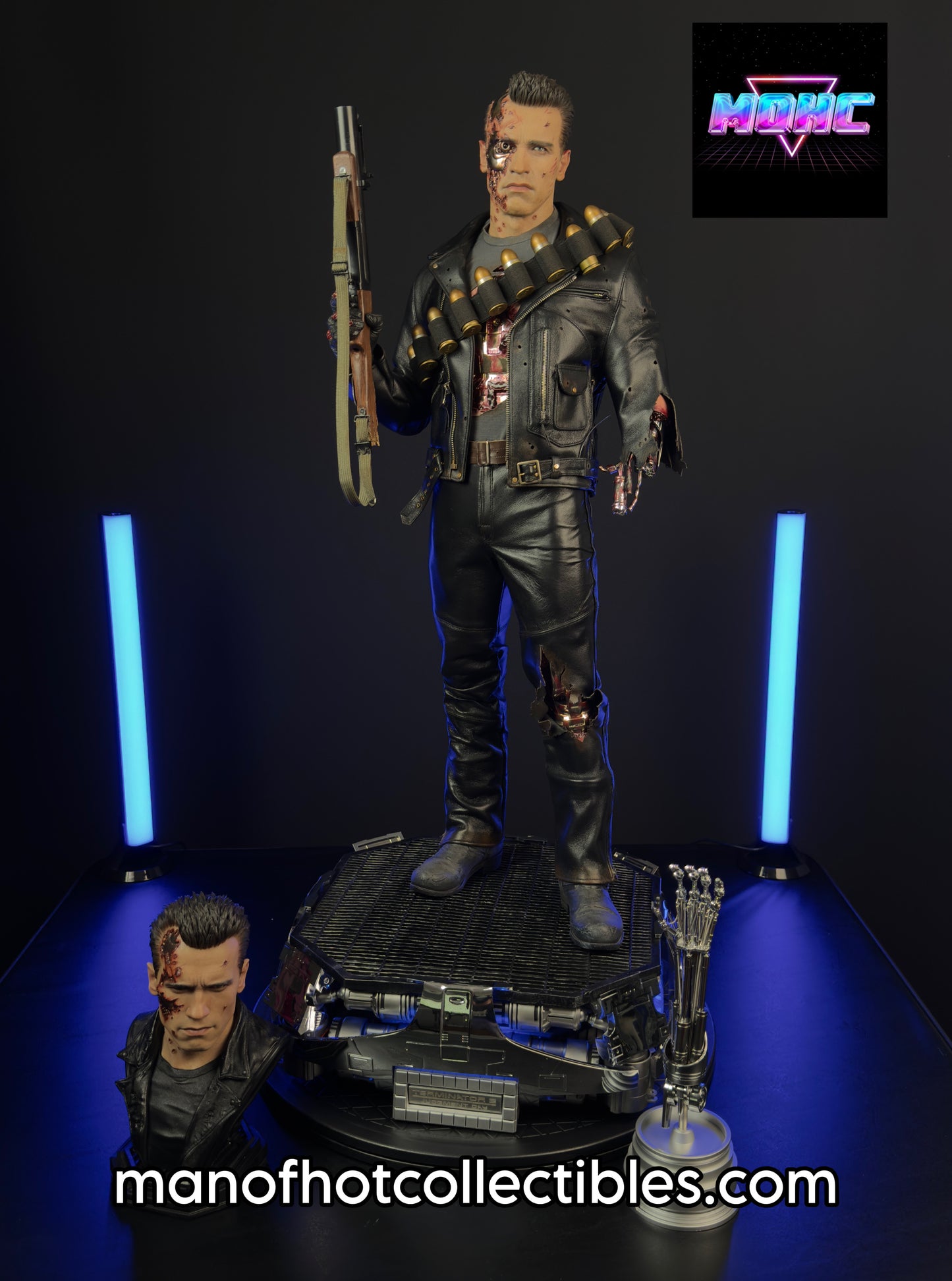 Prime 1 Studio T-800 Battle Damaged DX Bonus Version | 1/3 Scale Terminator Statue | Pre-Owned