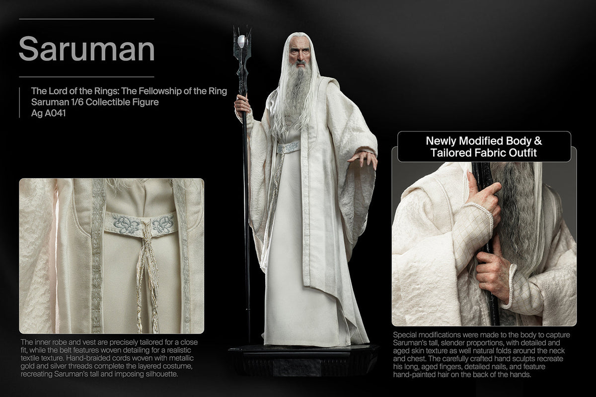 INART Saruman 1/6 Collectible Figure | The Lord of the Rings: The Fellowship of the Ring