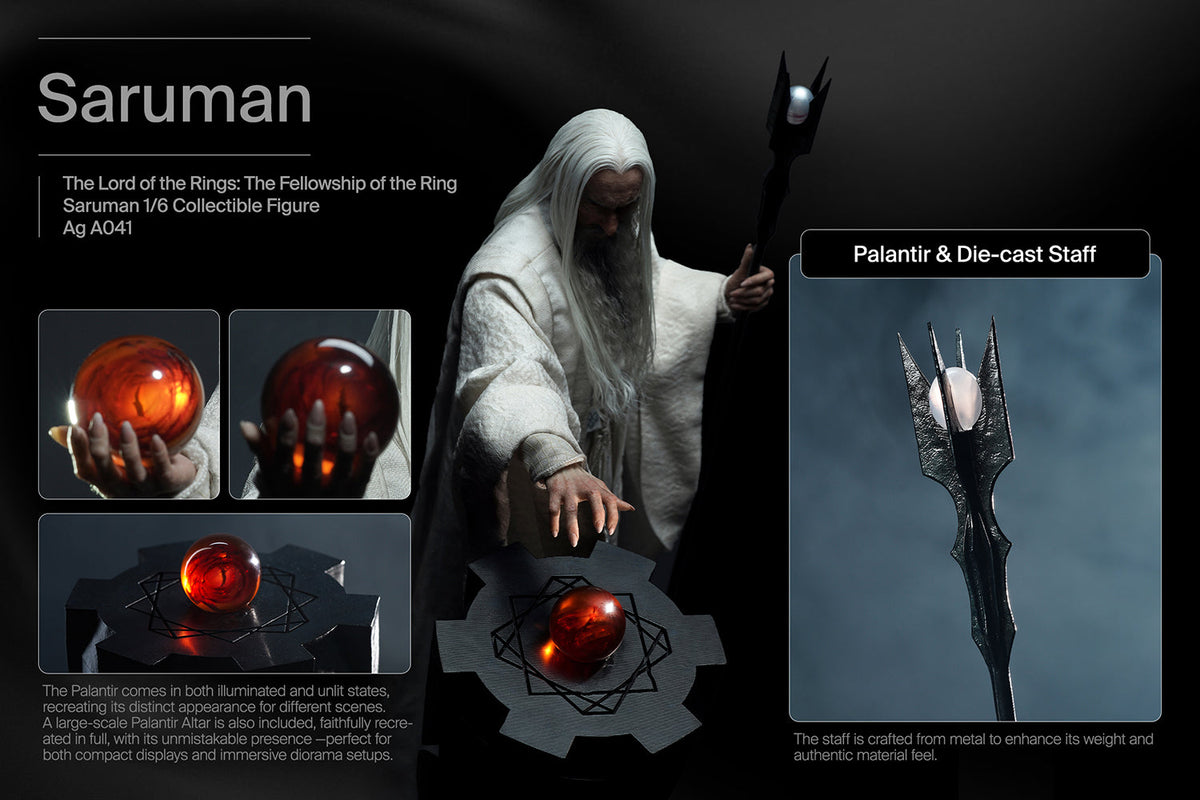 INART Saruman 1/6 Collectible Figure | The Lord of the Rings: The Fellowship of the Ring