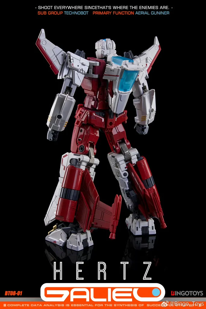 BingoToys BT08-01 Hertz (Strafe) 2nd Run Galileo Combiner | Masterpiece Transformers