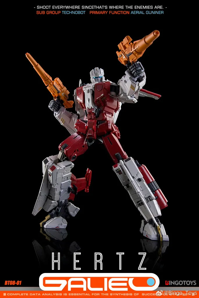 BingoToys BT08-01 Hertz (Strafe) 2nd Run Galileo Combiner | Masterpiece Transformers