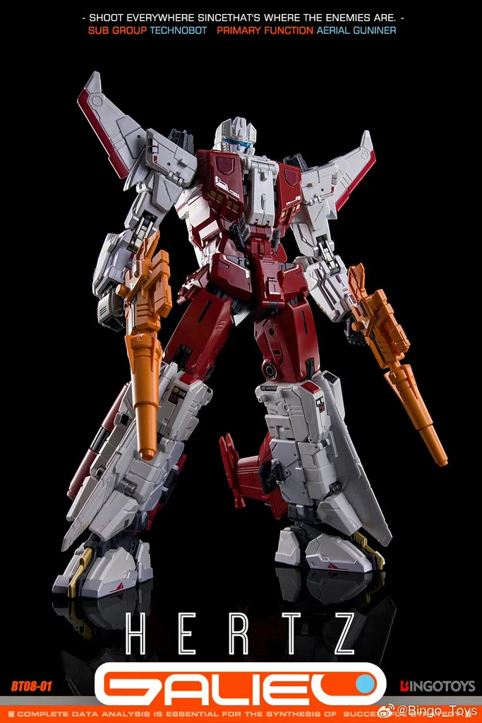 BingoToys BT08-01 Hertz (Strafe) 2nd Run Galileo Combiner | Masterpiece Transformers
