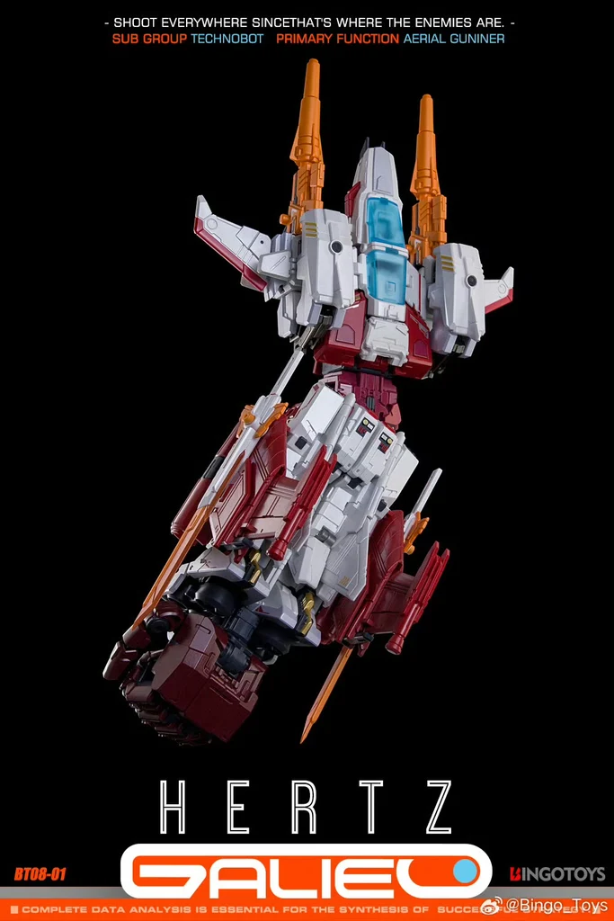 BingoToys BT08-01 Hertz (Strafe) 2nd Run Galileo Combiner | Masterpiece Transformers