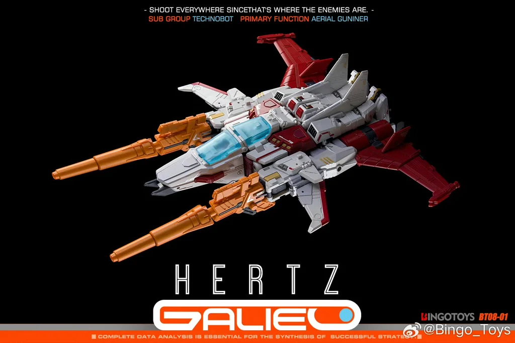 BingoToys BT08-01 Hertz (Strafe) 2nd Run Galileo Combiner | Masterpiece Transformers