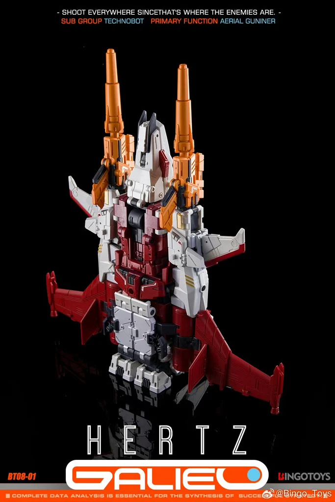 BingoToys BT08-01 Hertz (Strafe) 2nd Run Galileo Combiner | Masterpiece Transformers