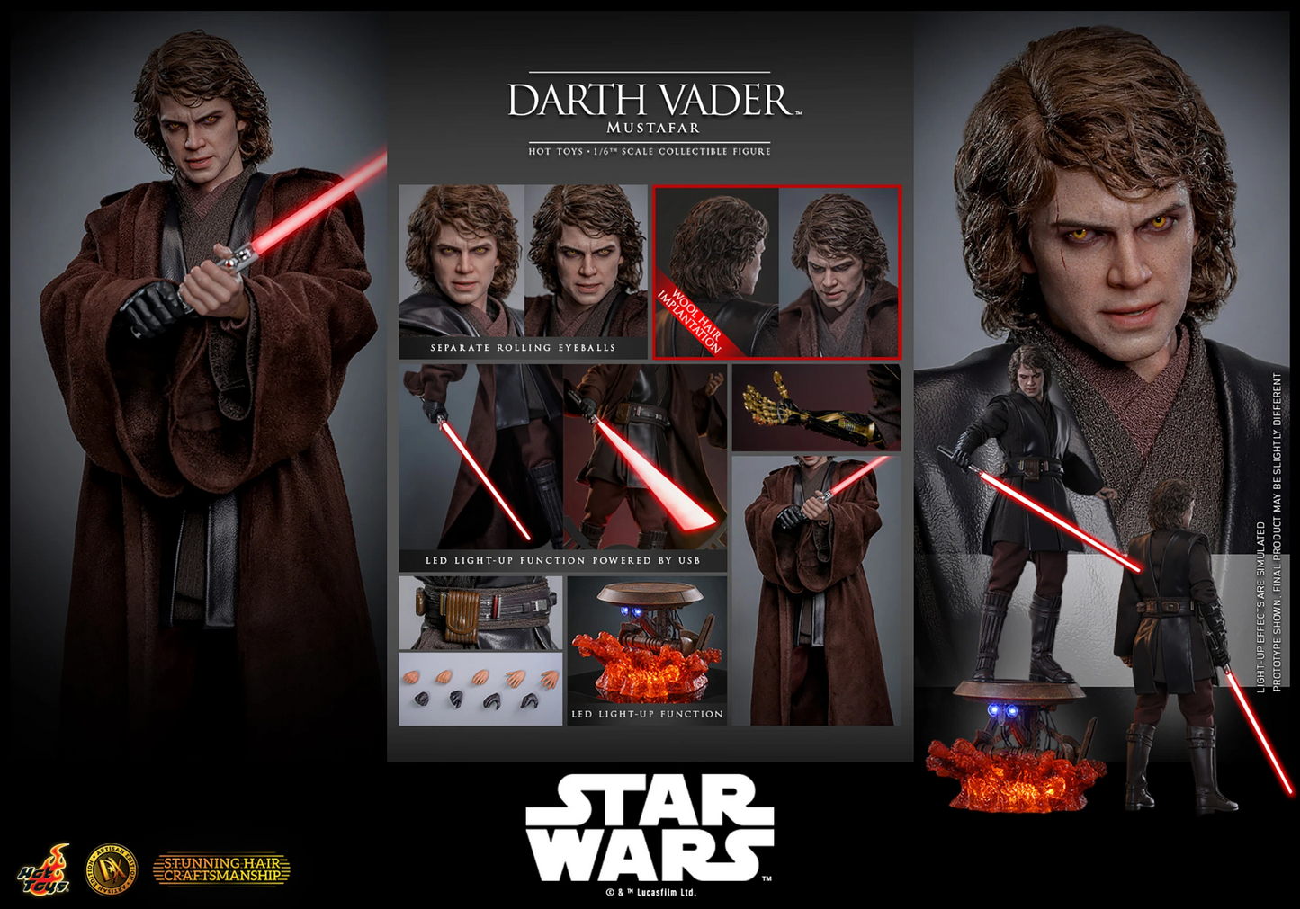 Hot Toys DX49E Darth Vader (Mustafar) Artisan Edition | Brand New