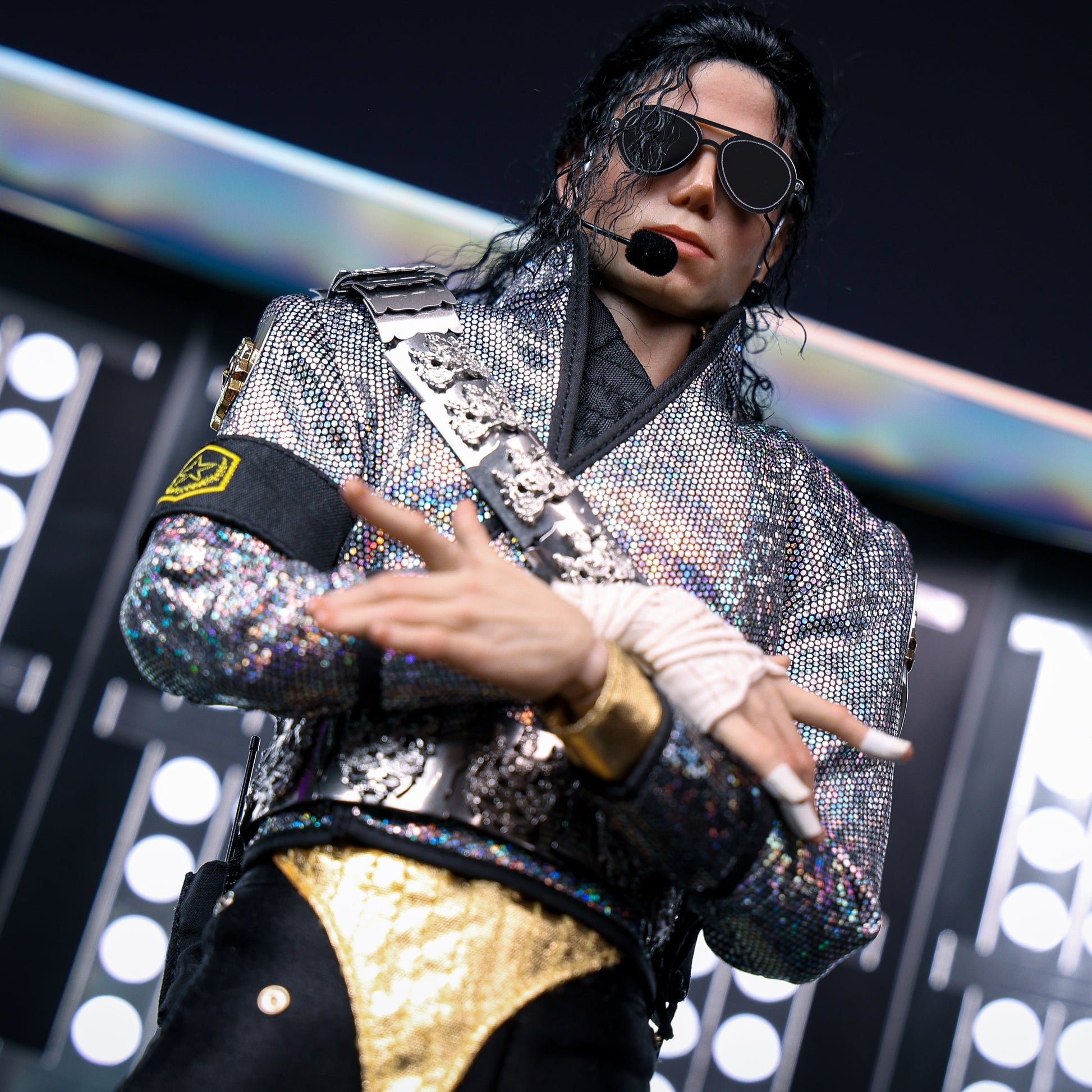 INART Michael Jackson A012 Dangerous Tour rooted hair head sculpt detail
